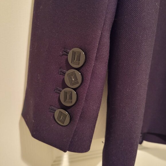 KARL LAGERFELD Classic Black & White Blazer Sz 10 - Picture 8 of 10